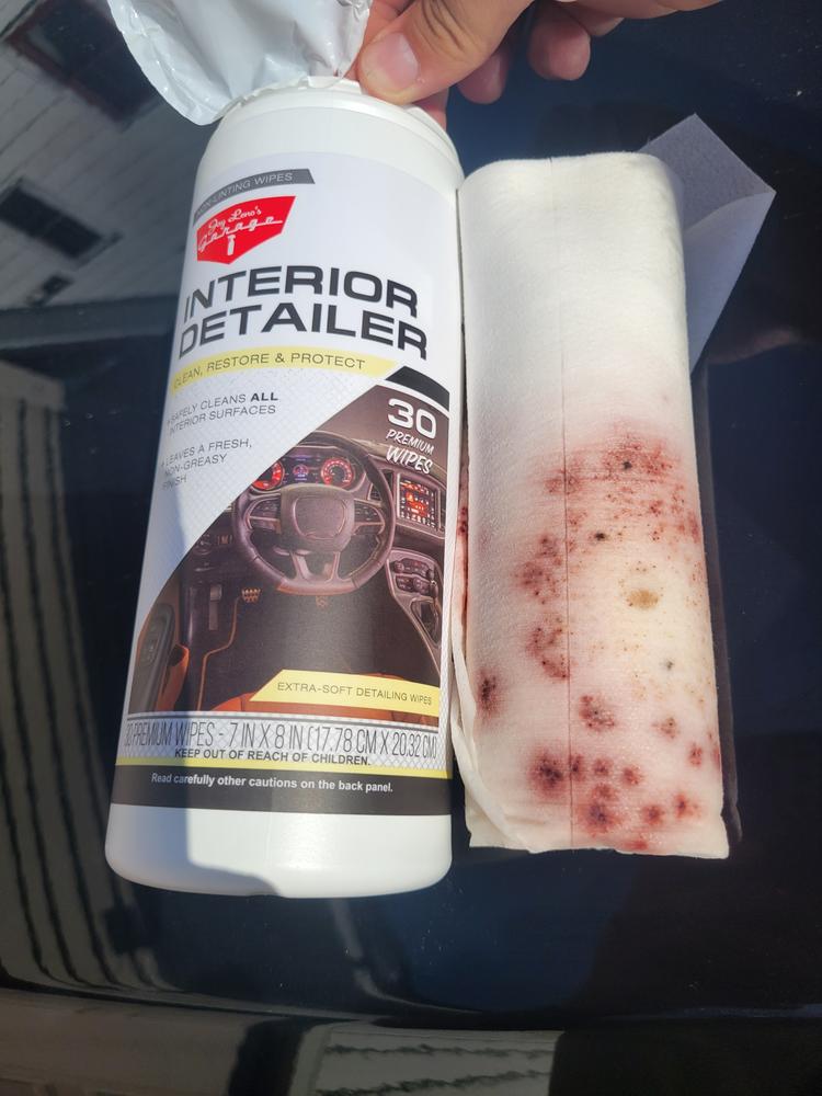 Interior Detailer Wipes - Customer Photo From Chris