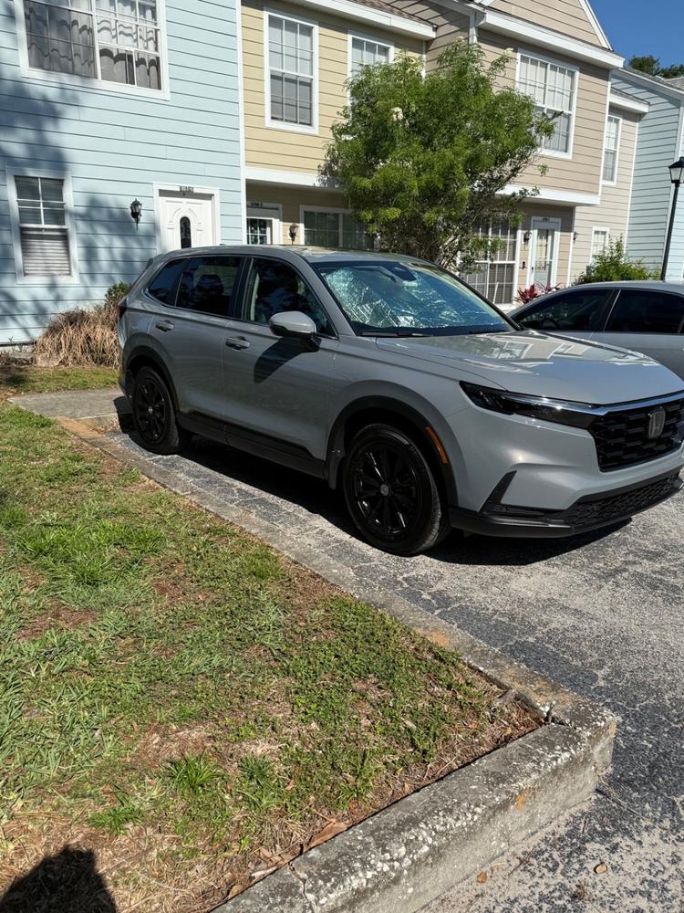 WSK870-18BLK Gloss Black Wheel Skin Set For Honda CR-V 2020-2022 - 18" Snap-On Rim Covers