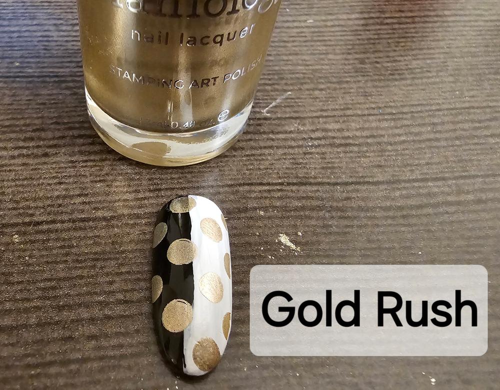 Gold Rush Metallic Champagne Stamping Polish | Maniology