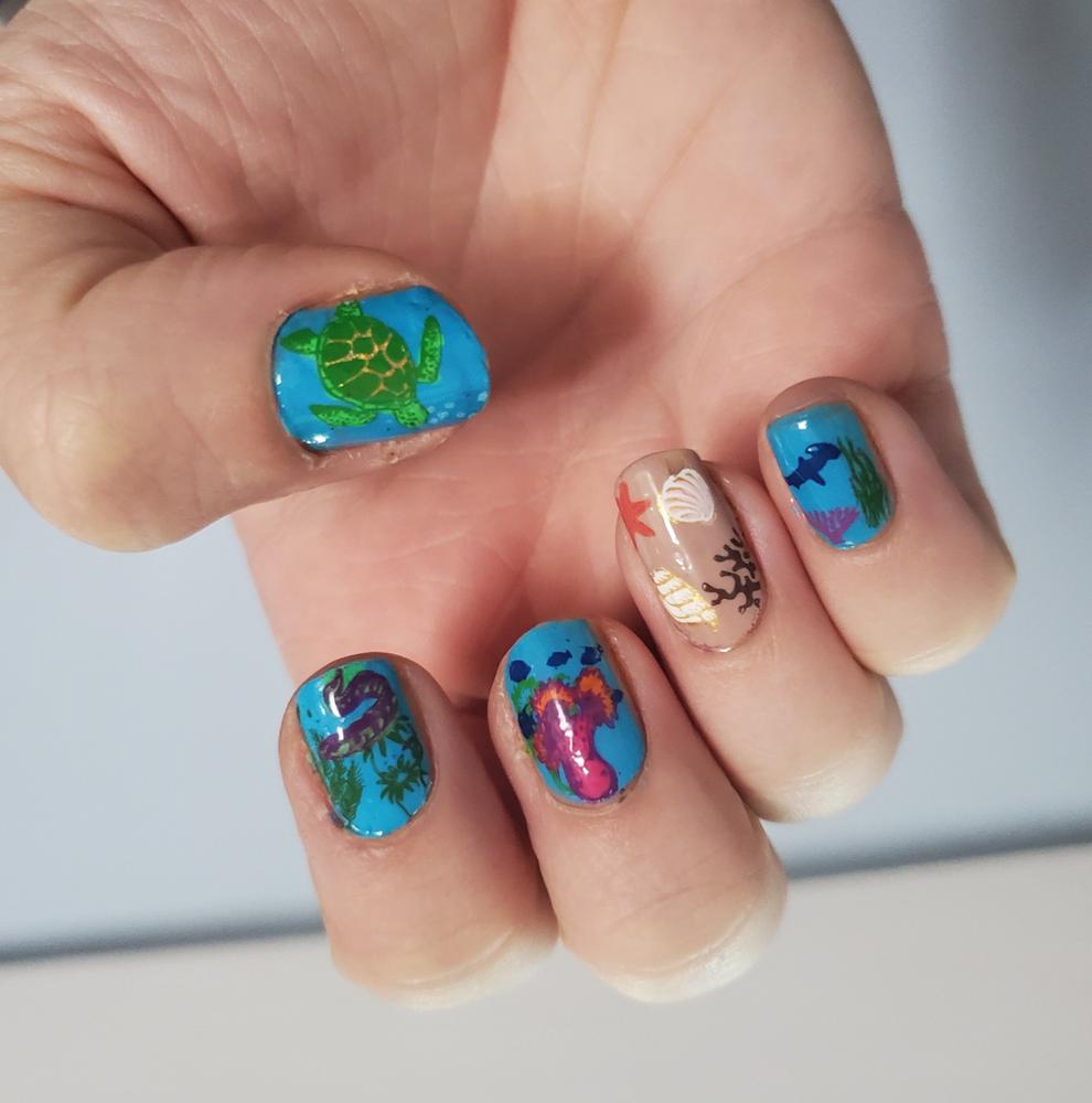 Coral Reef Under the Sea Nail Stamping Plate | Maniology