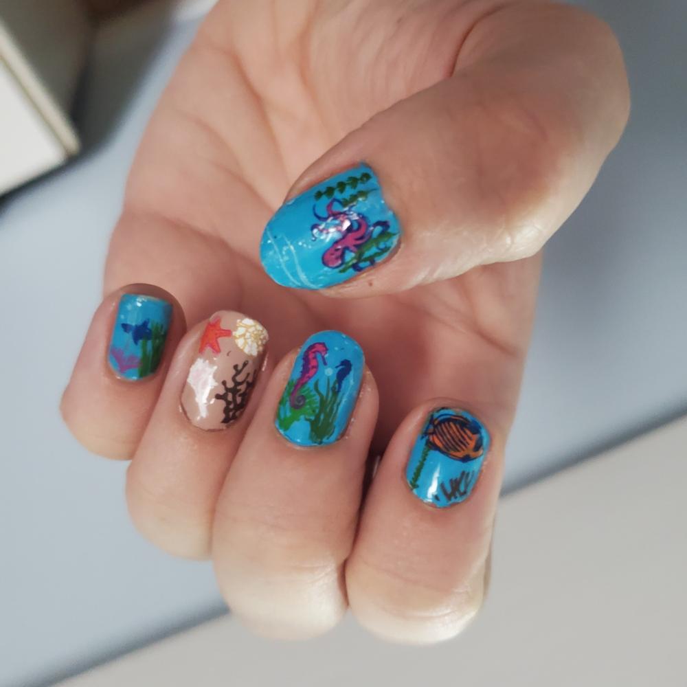 Coral Reef Under the Sea Nail Stamping Plate | Maniology