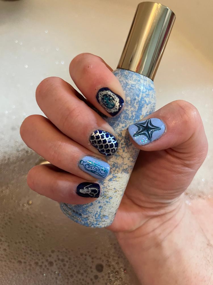 Artist Collaboration: themermaidpolish (M370) - Nail Stamping