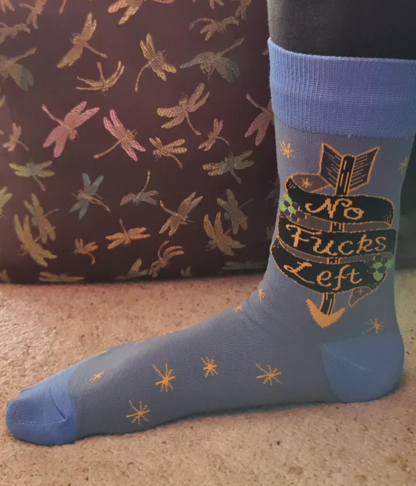 No Fucks Left Socks - Customer Photo From Melissa Peeters