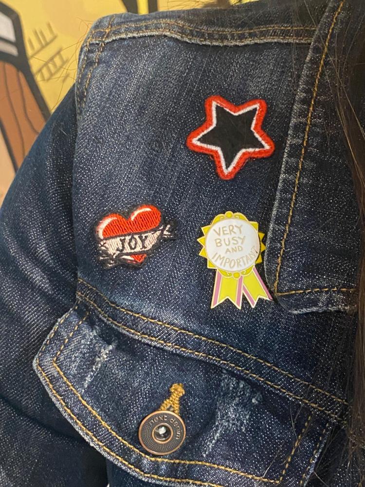 Very Busy and Important Award Lapel Pin - Customer Photo From Phillip Harrison