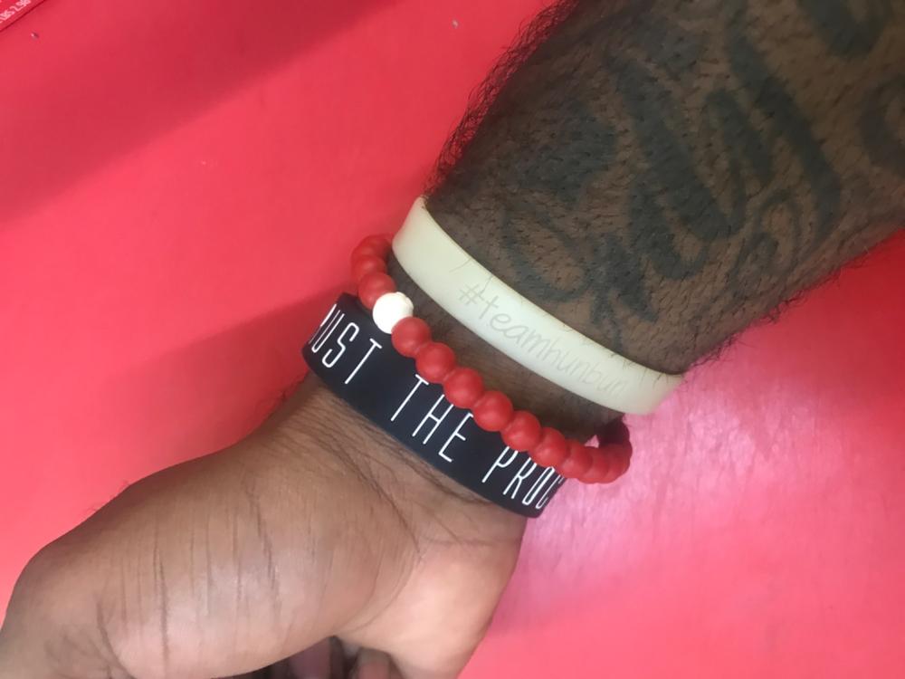 Deuce Legacy Wristband - Trust The Process | Black - Customer Photo From Robert Smith