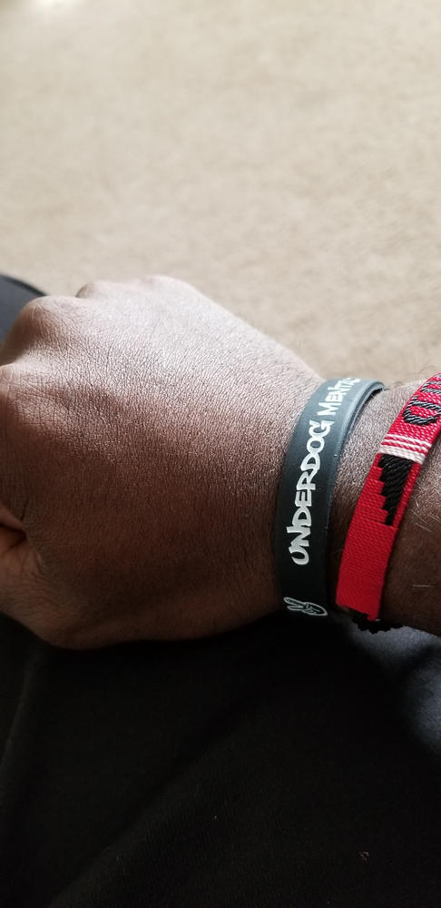 Underdog Mentality Wristband - Customer Photo From Tarif Queen