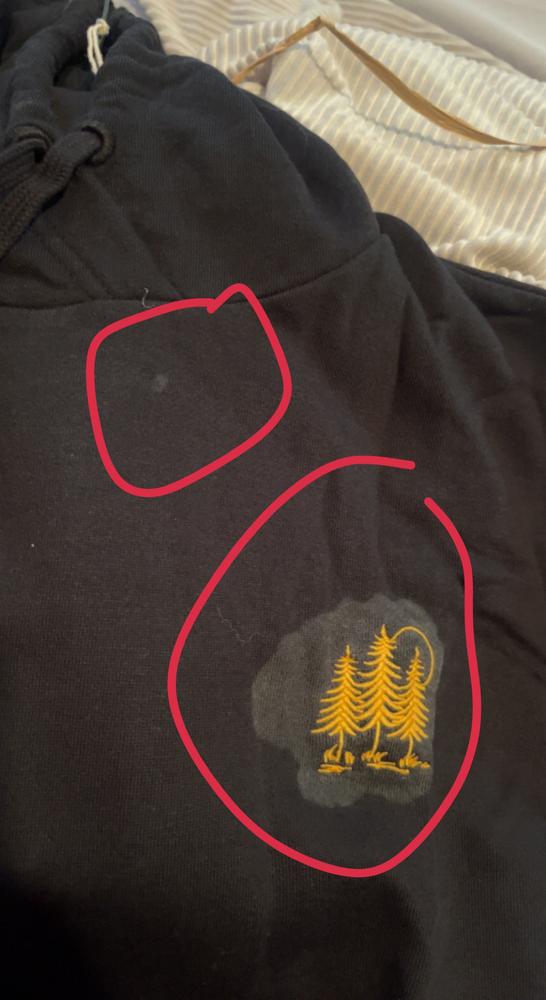 Golden Spruce Forest Hoodie - Customer Photo From Emily
