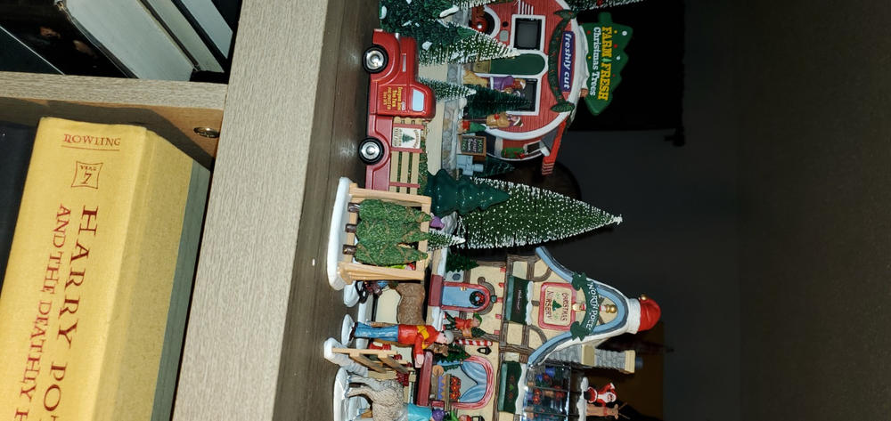 Lemax Vail Village Table Pieces: Tree Delivery, Set of 2 #93423 - Customer Photo From William Austin