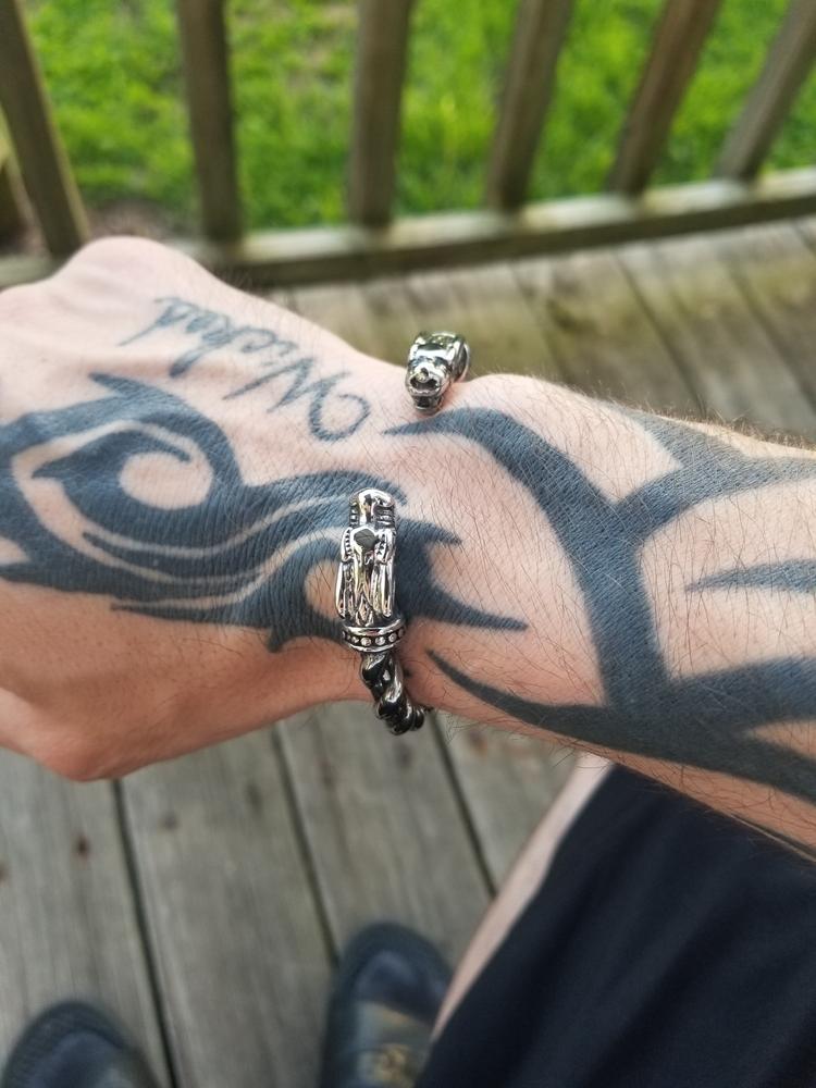 Viking Stainless Steel Oath Arm Ring - Customer Photo From Joseph Roberts