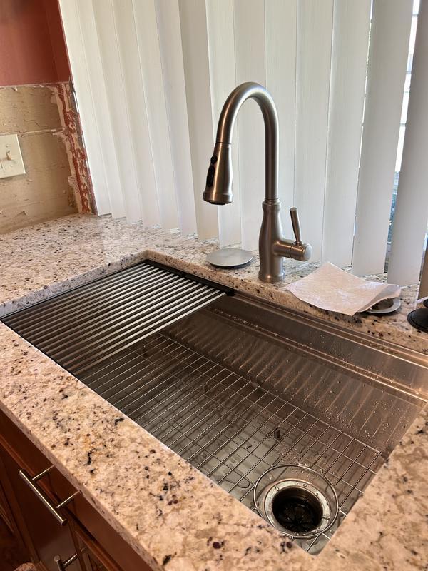 Ruvati Dual-Tier 33" Undermount Stainless Steel Workstation Kitchen Sink, 16 Gauge, RVH8222 - Customer Photo From Wojciech M.