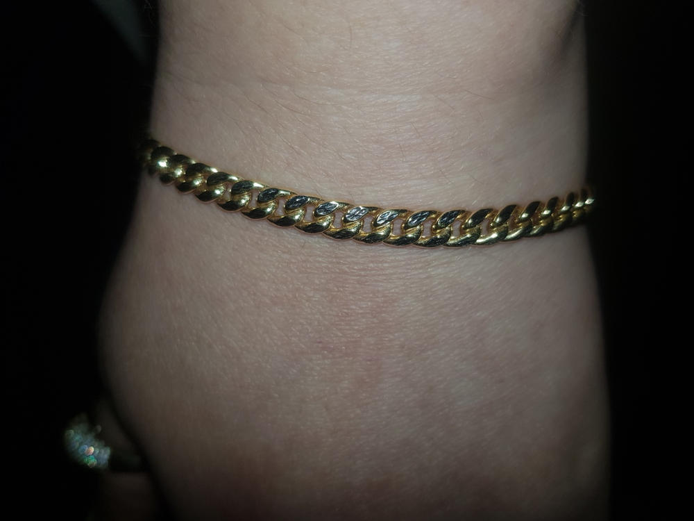 6mm Bracelet Cuban Link 2 Tons - Customer Photo From Fedelise Landry