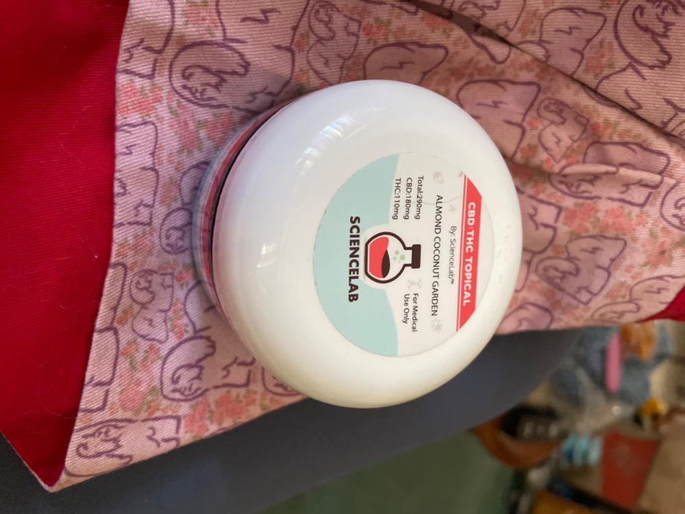 CBD/THC Topical Lotion - Sciencelab - Customer Photo From Marie Roels