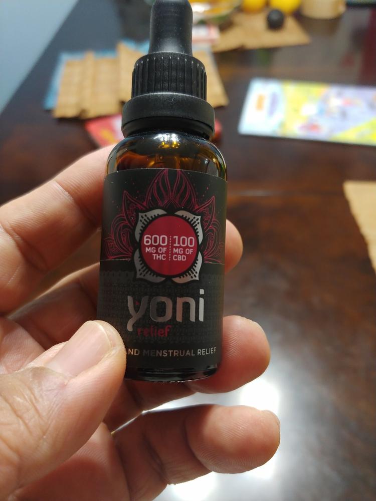 Yoni Relief Tincture - PMS and Menstrual Relief - Customer Photo From Dominic P