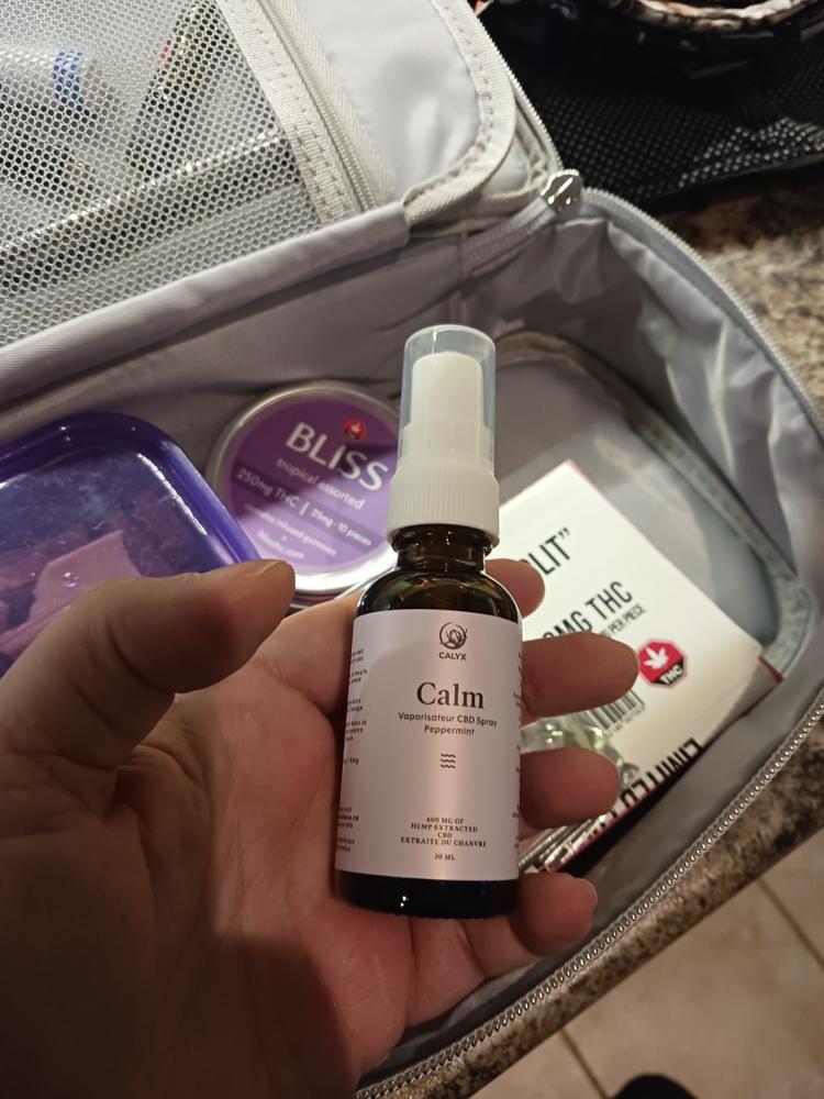 CALM CBD Spray - Calyx - Customer Photo From Mélanie Cyr-Séguin