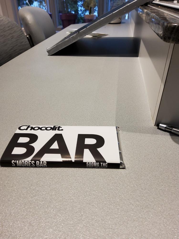 THC Chocolate Bar - CHOCOLIT - Smores Bar (500mg) - Customer Photo From Anonymous