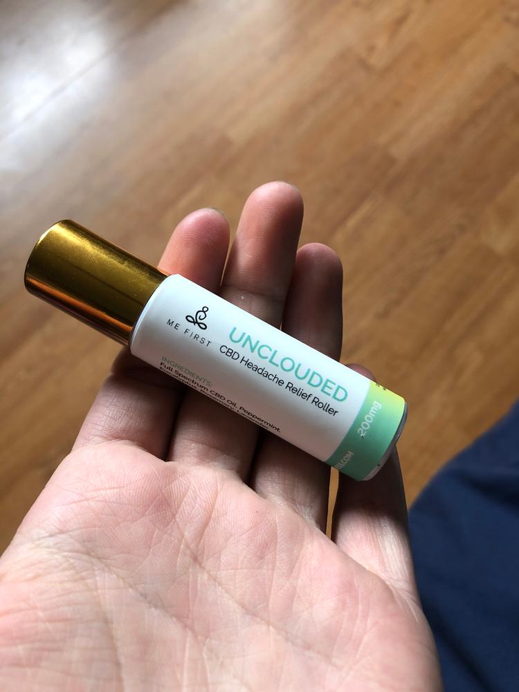 Me First Unclouded CBD Headache Relief Roller - Customer Photo From Airoh