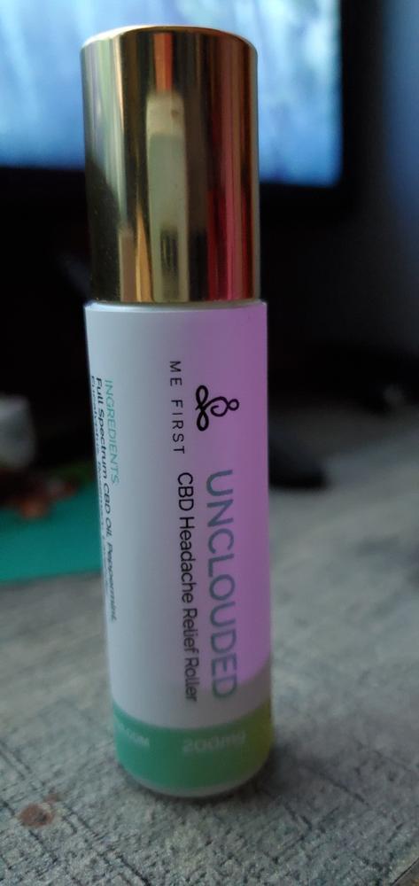 Me First Unclouded CBD Headache Relief Roller - Customer Photo From Tyler