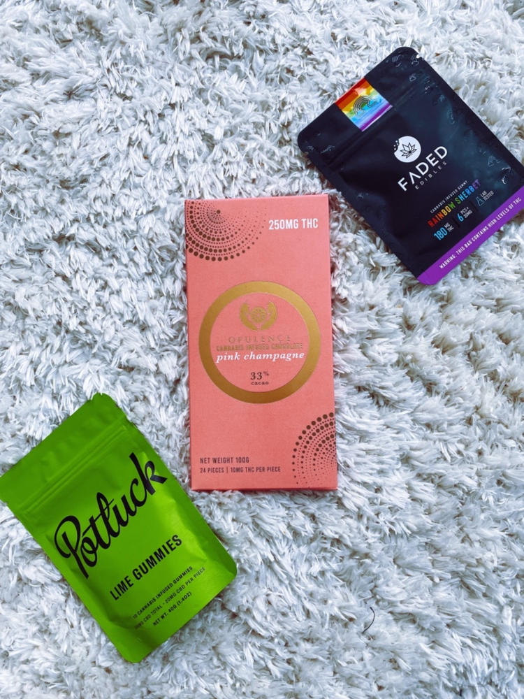 OPULENCE Pink Champagne Chocolate Bar - 250mg - Customer Photo From MONTANA M