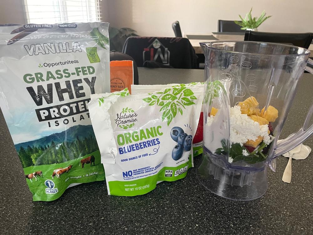 Opportuniteas Grass Fed Whey Protein Isolate - Customer Photo From Casey Burch