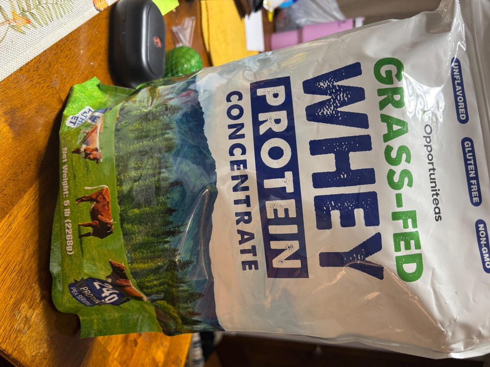 Grass Fed Whey Protein Powder Concentrate - Customer Photo From April Carter