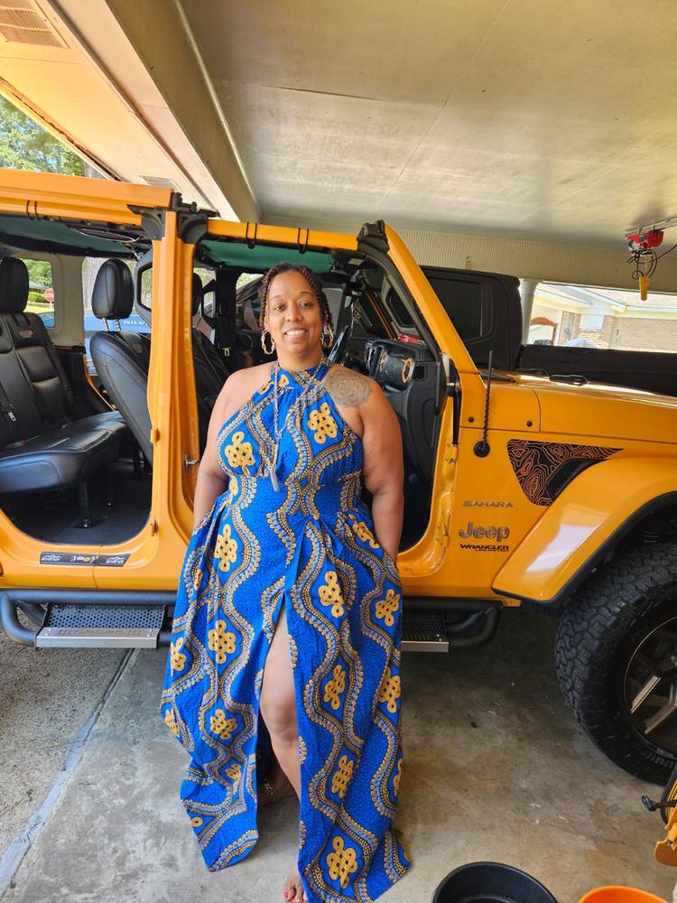 Black Women Printed African Buggy Dresses