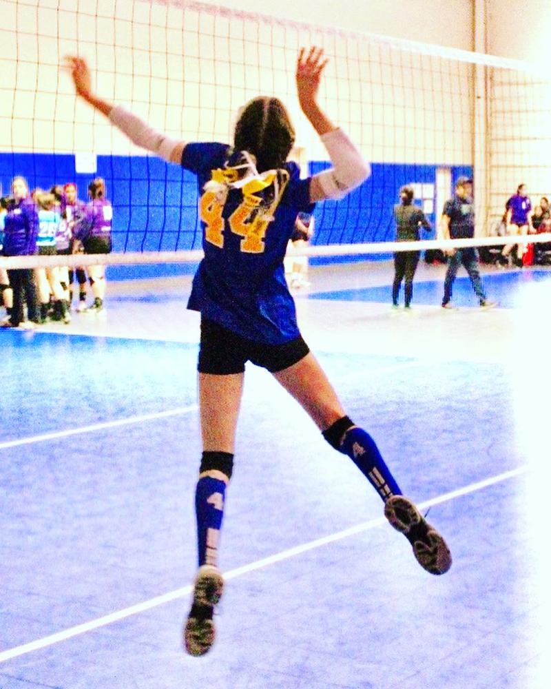Volleyball Logo Crew Socks (multiple colors) - Customer Photo From Anne O.