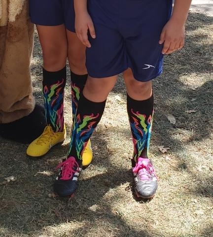 Flame Socks Athletic Over the Calf Socks (multiple colors) - Customer Photo From Susana G.