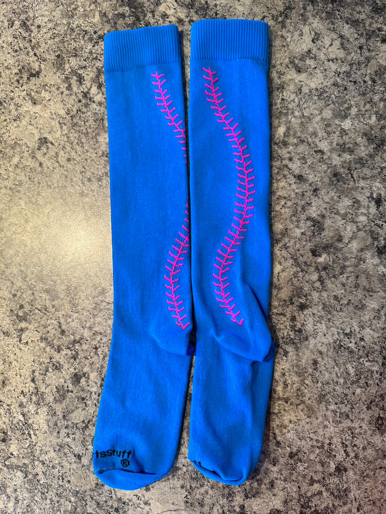 Softball Socks with Stitches Over the Calf (multiple colors) - Customer Photo From Meagan Burney