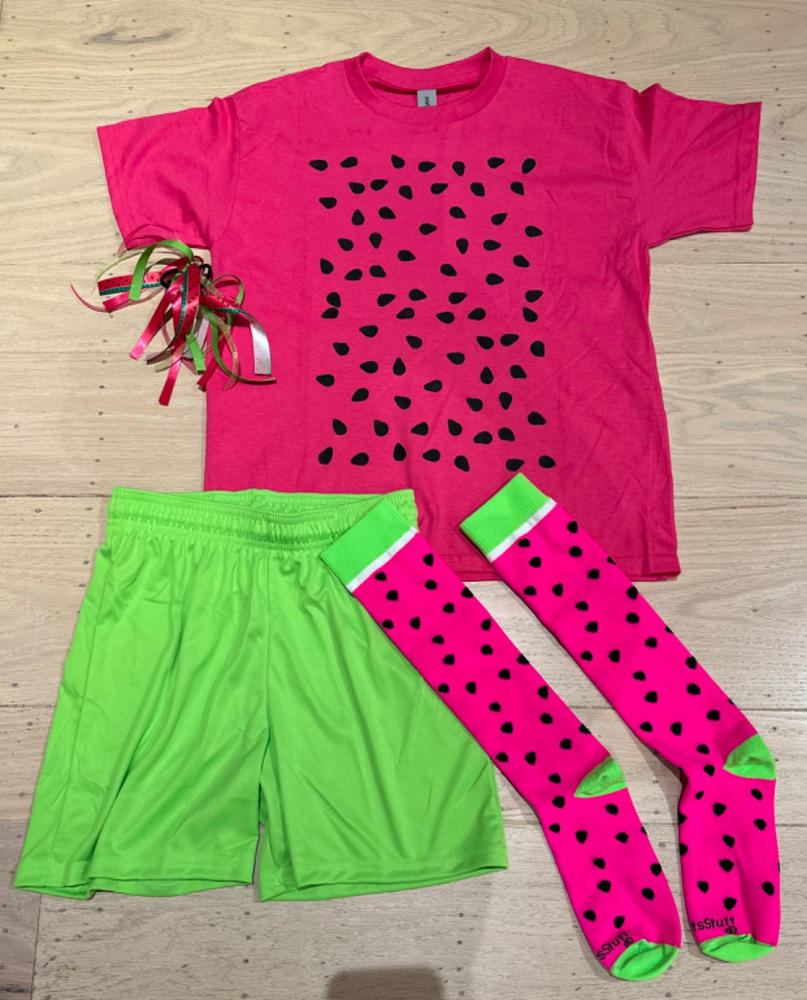Neon Watermelon Athletic Over the Calf Socks - Customer Photo From Kristin Strange