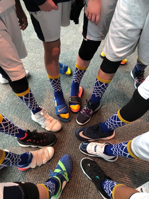 Elite Basketball Socks with Net Crew length - made in the USA - Customer Photo From Carmen W.