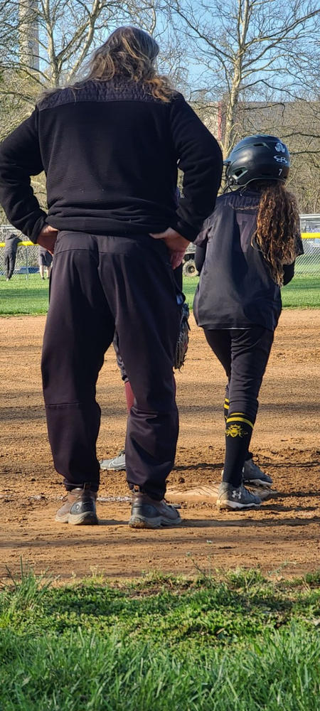 Queen Bees Tall Socks for Softball - Customer Photo From Kelley Tompkins