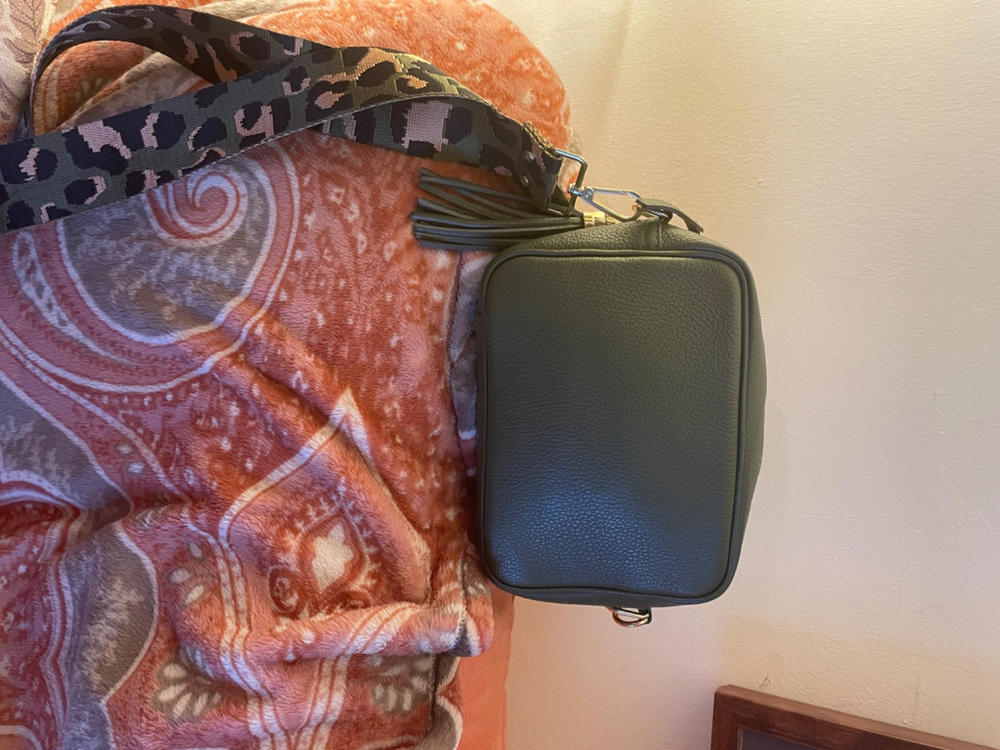 Crossbody Olive (Olive Leopard strap) - Customer Photo From Katrina Gibbs