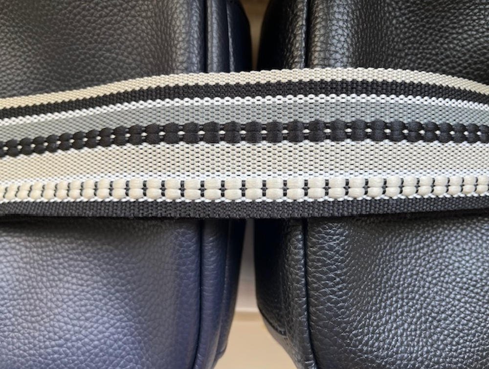 Crossbody strap - Navy/Cream Weave - Customer Photo From Molly Paxton