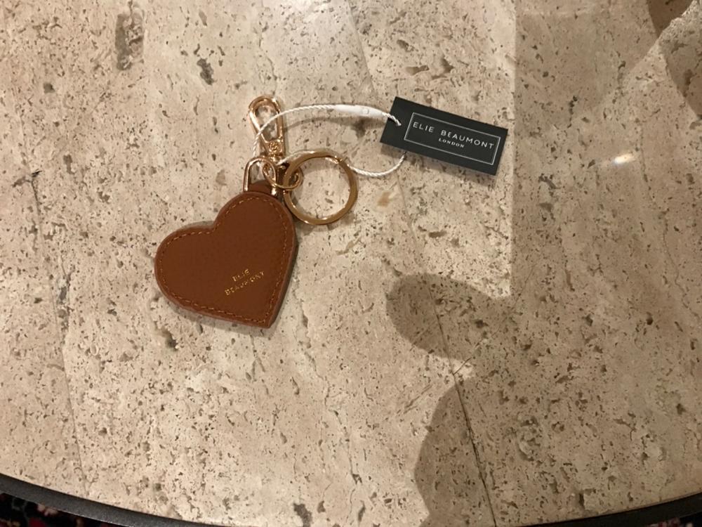 Leather Keyring - Heart Black - Customer Photo From Raxa Desai