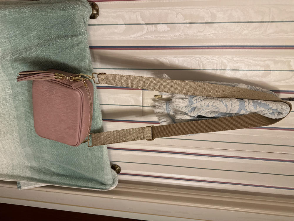 Quilted Standard Crossbody Bag - Biscuit - Customer Photo From Anonymous