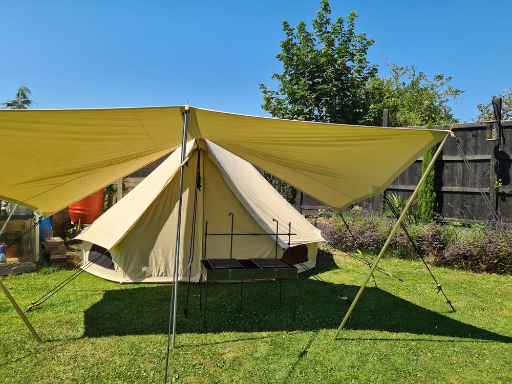 BTV 3 - Water Resistant & Fire Retardant Premium Luxury Canvas Bell Tent With Stove Hole - Customer Photo From David S