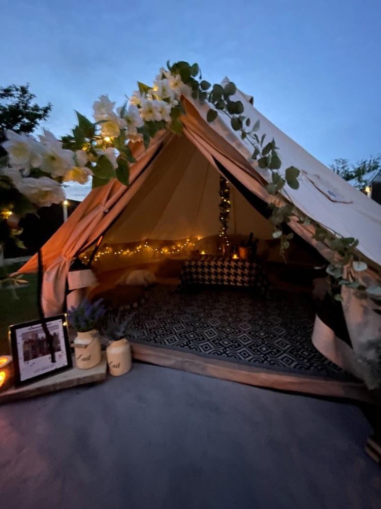 BTV 3 Premium Luxury Cotton Canvas Bell Tent With Stove Hole - Customer Photo From Stuart Clynch