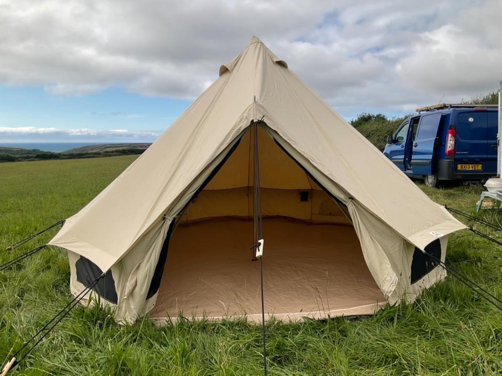 BTV 3 Premium Luxury Cotton Canvas Bell Tent With Stove Hole - Customer Photo From David Thompson