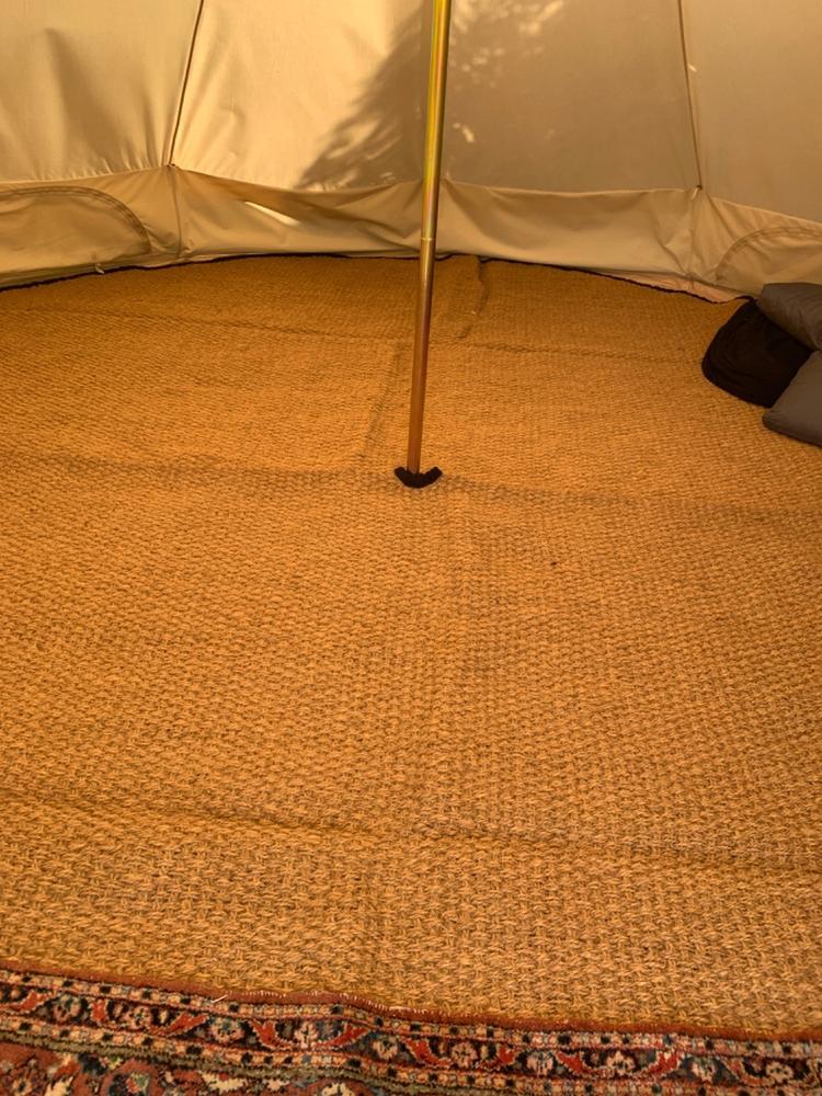 Bell Tent Coir Matting - Customer Photo From Fiona Mcelwaine