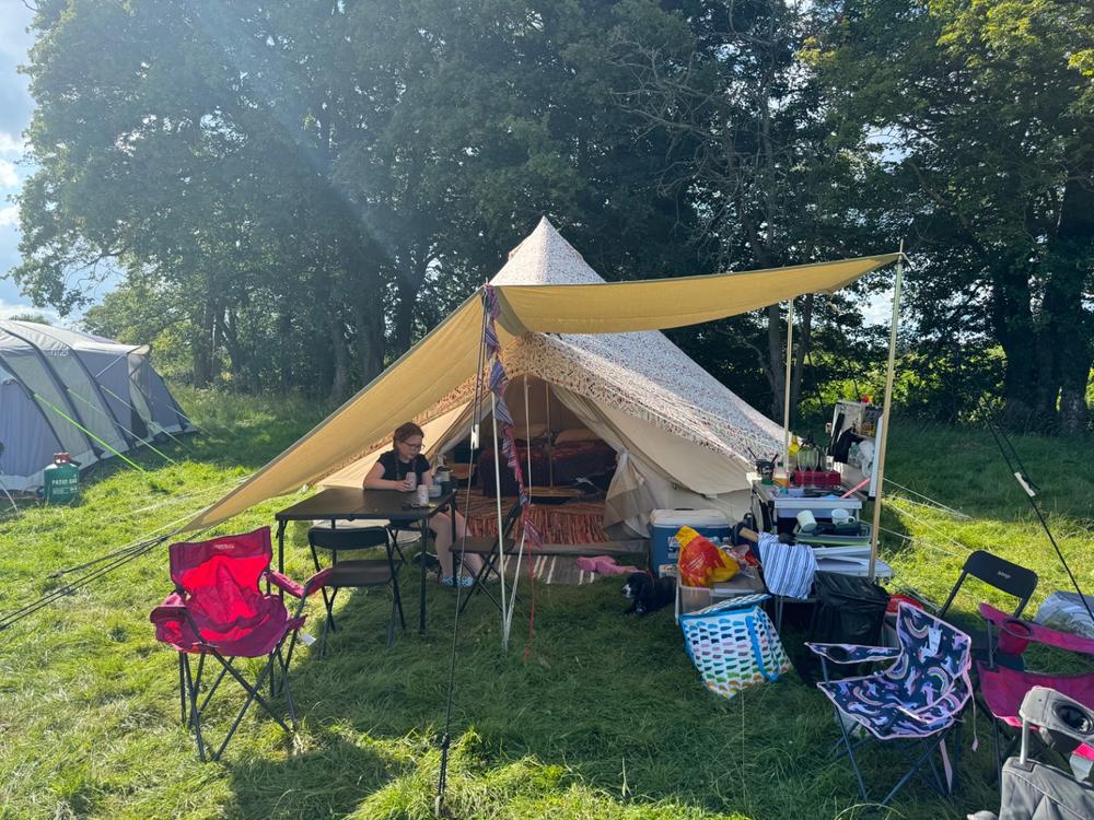 Canvas Canopy Awning Kits (Canopy + Poles) - Customer Photo From Julie Cleasby