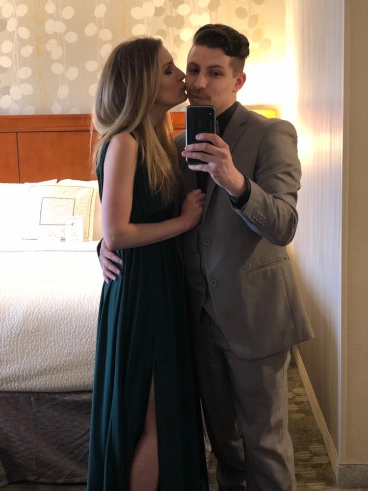 Light Grey Three Piece Suit - Customer Photo From Anthony F.