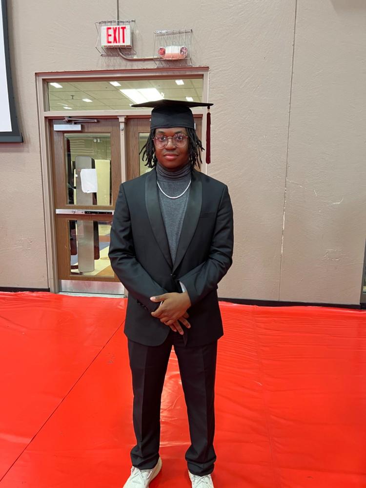 Black Tuxedo with Shawl Lapel - Customer Photo From Timothy Cullet