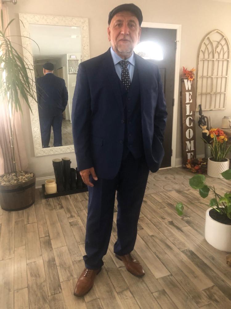 Black Two Button Suit - Customer Photo From Peter mustafa