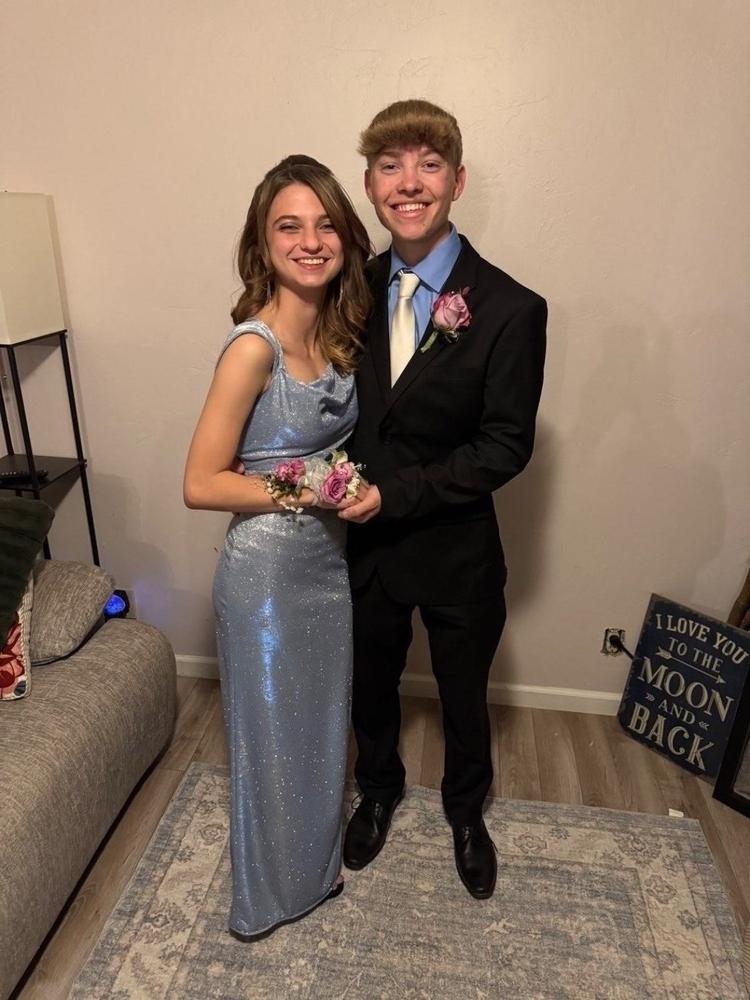 Black Two Button Suit - Customer Photo From Candi Cabot-Vasilauskas