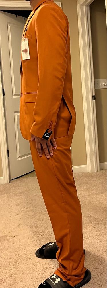 Copper Two Button Suit - Customer Photo From Roberta Stewart