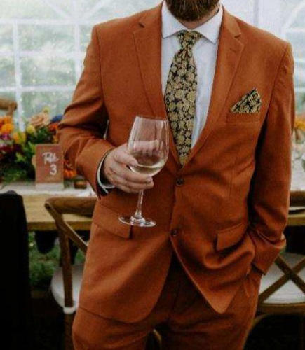 Copper Two Button Suit - Customer Photo From Casey Brown