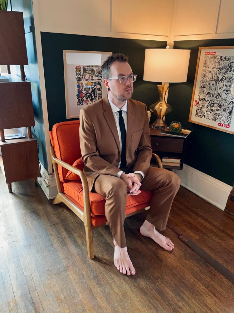 Cocoa Two Button Suit - Customer Photo From Justin Litton