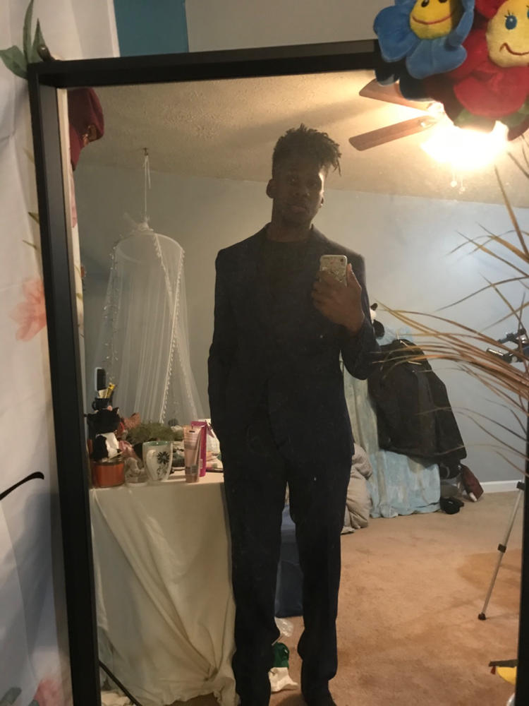 Blue Birdseye Three Piece Suit - Customer Photo From Joshua Tate
