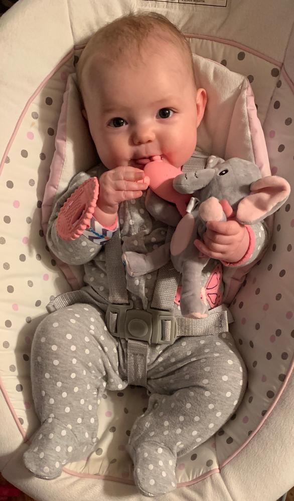 Ellie the Elephant Teething Pal Attachment for Egg and Molar Magician - Customer Photo From Angela