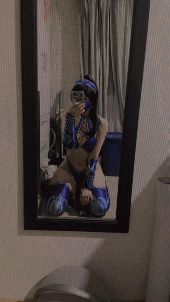 Mortal Kombat Kitana Costume Accessories Outfit Halloween Carnival Suit Cosplay Costume - Customer Photo From Patricia